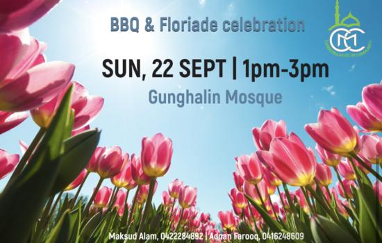 Gungahlin Mosque Garden Project and a mini-Floriade BBQ event