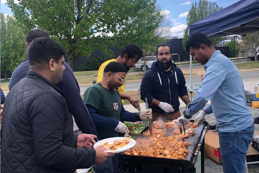 Gungahlin Mosque mini-Floriade BBQ event