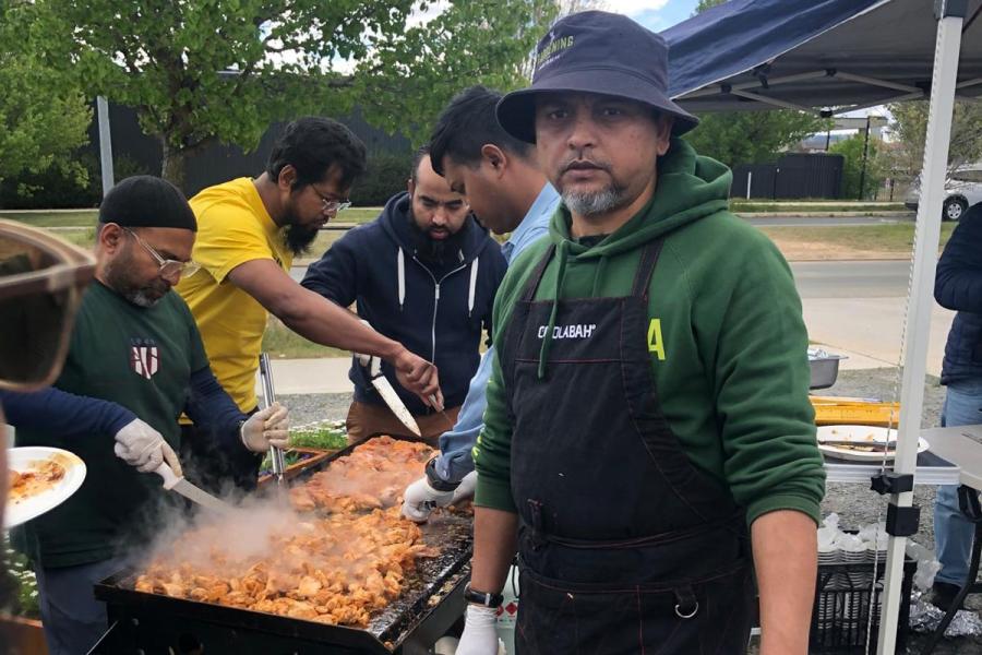 Gungahlin Mosque mini-Floriade BBQ event